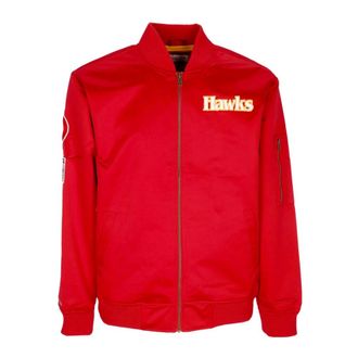 Mitchell & Ness Hombre, Chaquetas, Rojo, Talla: L