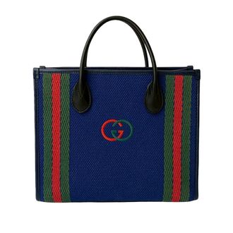 Gucci Pre-owned Gucci Canvas Interlocking G Satchel 701737 493492