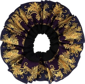 Versace Goma de pelo de popel&iacute;n de algod&oacute;n estampada - Accessories - Mujer - Multicolor - ONE SIZE