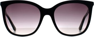 Calvin Klein Cat Eye Womens Black Grey Gradient CK23500S - One Size