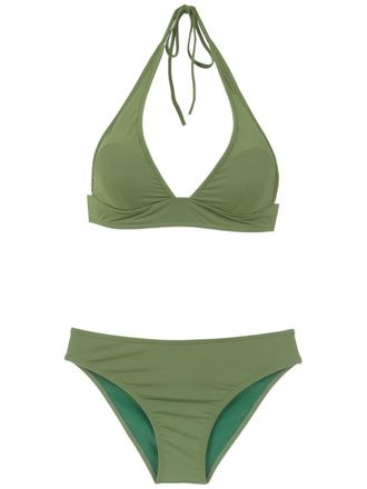 Amir Slama plain bikini set - Verde