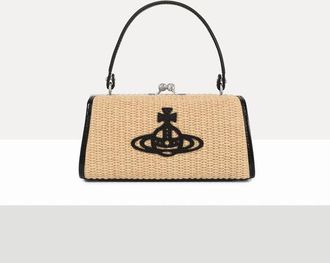 Vivienne Westwood Doll XL Bag Raffia-effect Natural
