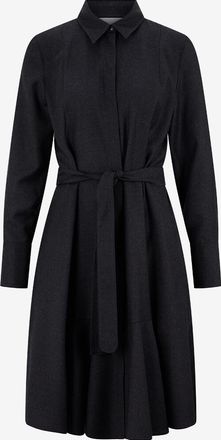 Akris Langes Hemdkragenkleid aus Flanell