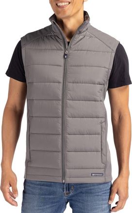Cutter & Buck Evoke Hybrid Softshell Vest in Elemental Grey at Nordstrom, Size Xxx-Large