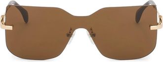 Kazar Montuurloze zonnebril - Dames - Zonnebrillen - Bruin - ONE Size - Accessoires