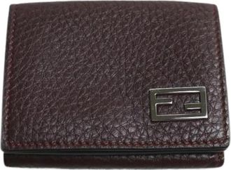Fendi Pre-owned Lederen Portemonnee - Dames - Vintage Accessoires - Rood - ONE Size - Leer - Vintage