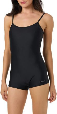 O'Neill Performance Surf Shadow One-Piece Swimsuit in Black at Nordstrom, Size Xx-Large