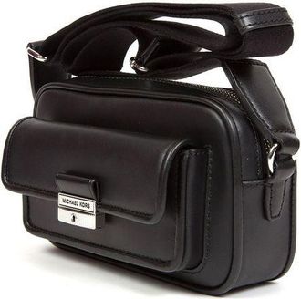 Michael Kors Womens Crossbody Bag Black Leather Crossbody-bags