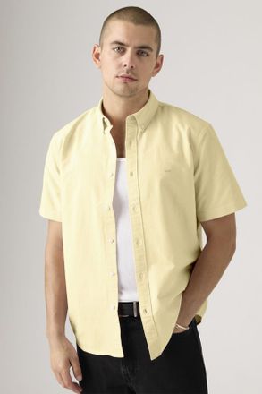 Levi's Camicia Authentic button-down Lightweight a manica corta - Uomo - 2XL - Giallo / Double Cream