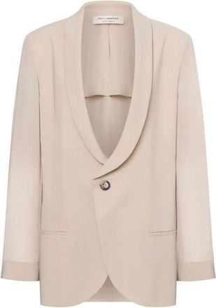 Philosophy di Lorenzo Serafini Etamine Jacket - Dames - Blazers - Beige - S - Katoen - Jassen