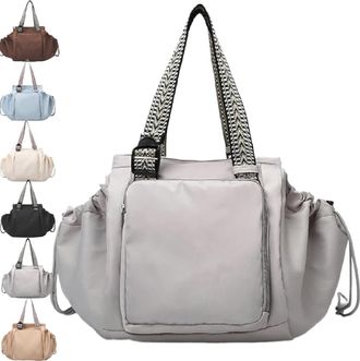 Generic Multifunctional Large Capacity Travel Organizer Bag for Ladies - as a Crossbody and Shoulder Bag,Large Capacity (Grey)