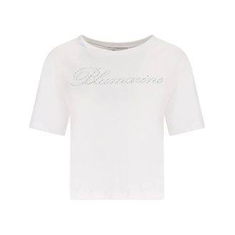 Blumarine Dames, Tops, Wit, Maat: L