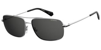 Polaroid PLD 6107/S/X Polarized 010/M9 Mens Sunglasses Silver Size 60