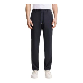 Joop Broeken, Heren, Blauw, XL, Wol, Kostuumbroek met strikceintuur