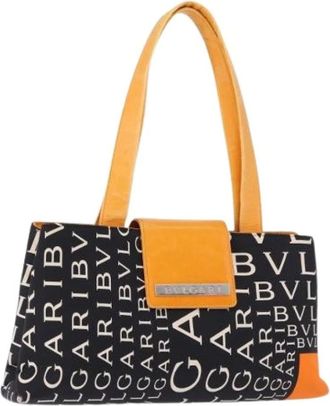 Bulgari Pre-owned borse a mano di tela - - Pre-owned - Donna - Nero - ONE SIZE