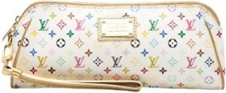 Louis Vuitton Pre-owned Clutches, female, White, Size: ONE SIZE Pre-owned Fabric Clutch