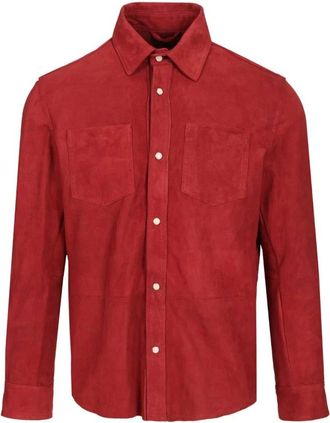 Barba Hombre, Camisas, Rojo, Talla: M
