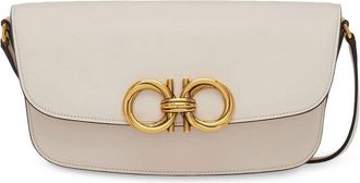 Ferragamo Trapezio leather shoulder bag - women - Lambskin/Calf Leather - One Size - Neutrals