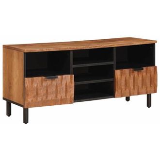 vidaXL TV Cabinet with Drawer Acacia Brown Finish 100 x 33 x 46 cm vidaXL