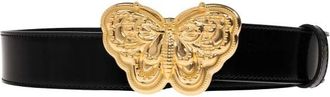 Valentino Garavani Leren Riem - Dames - Riemen - Zwart - 85 CM - Leer - Accessoires