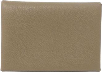 Herm&egrave;s Etoupe Gray Coin Purse/Coin Case (Pre-Owned)