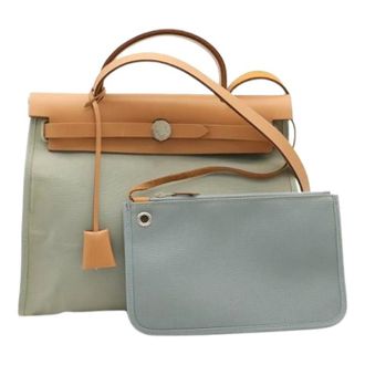 Herm&egrave;s Pre-owned Shoulder Bag - Dames - Pre-owned - Blauw - Maat: ONE Size Leer