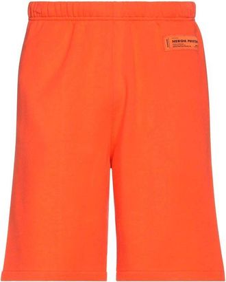 Heron Preston Orange Cotton Mens Shorts