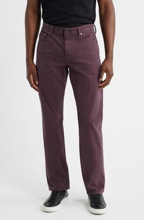 AG - Adriano Goldschmied Everett Stretch Sateen Slim Straight Pants in Mulberry at Nordstrom Rack, Size 30 X 34
