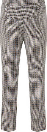 Veronica Beard Patterned Twill Trousers - Navy