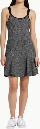 Ramy Brook Lidia Sleeveless Metallic Sweater Mini Dress In Platinum Jacquard