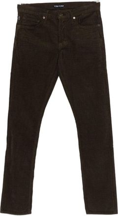 Tom Ford Tailored Olive Green Corduroy Jeans