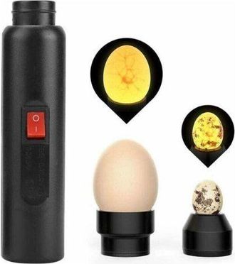 OEM Lampada Led Portatile Per Il Controllo Dellincubazione Delle Uova - 2 Misure Di Coperchio - Materiale Abs Resistente - Per Uova Di Anatra E Quaglia