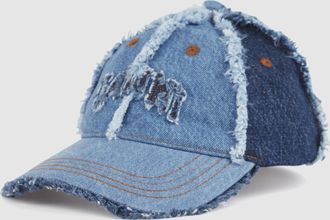 Ganni Casquette Denim Patchwork Cap Multicolour