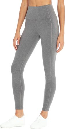 Marika Womens Olivia High Rise Tummy Control Legging Ankle, Heather Black, M