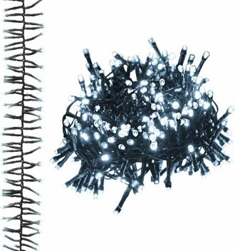 vidaXL Tira de luces de racimo con 1000 led pvc blanco frío 11 m Vidaxl