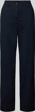 Marc O'Polo Wide Leg Culotte aus Baumwoll-Mix in Marine, Größe 34