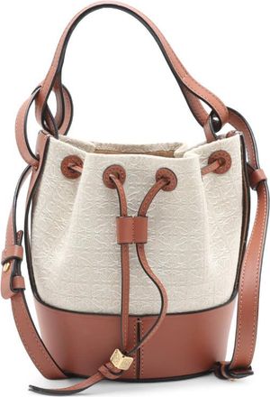 Loewe Pre-owned Loewe Balloon Leather Bucket Bag Ladies EAK71PLBZKVC21YH
