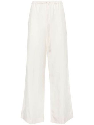 Toteme Pantaloni con coulisse - Bianco