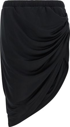 Courr&egrave;ges Black Polyester Long Womens Skirt