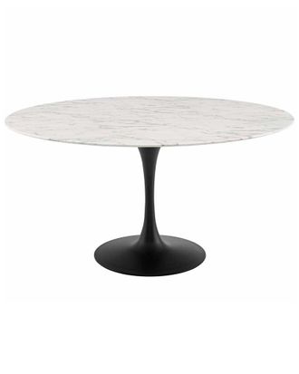 ModWay Lippa 60In Round Artificial Marble Dining Table