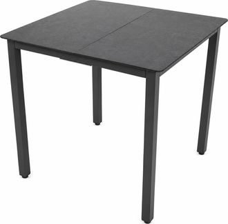 VCM Mesa De Jard&iacute;n De Cristal Alu Mesa De Balc&oacute;n 80x80 73x80x80 - Vcm