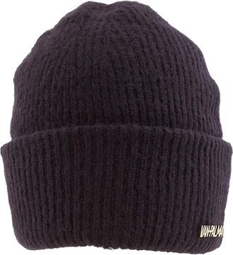 Van Palma Gaston Wool Beanie W / 14K-Gold Plated Brass Logo