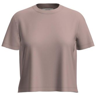 Icebreaker Merino 150 Tech Lite III S/S Crop Tee Merinoshirt f&uuml;r Damen | braun