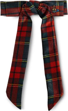 Vivienne Westwood Accessorio per capelli tartan - Rosso