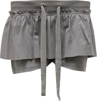 Hache ruffled short pants - Grey