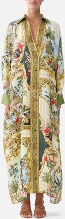 Camilla Wing Collar Kaftan in Wanderlust Empire at Nordstrom, Size Small/medium