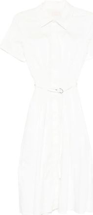 Liu Jo Chemisier midi con cintura - Bianco