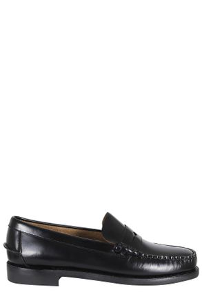 Sebago Dan Black Classic Hand-Stitched Leather Loafers