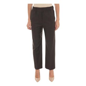 Max Mara Wkdhateley Flanellen broek - Dames - Broeken - Bruin - Maat: S Flanel