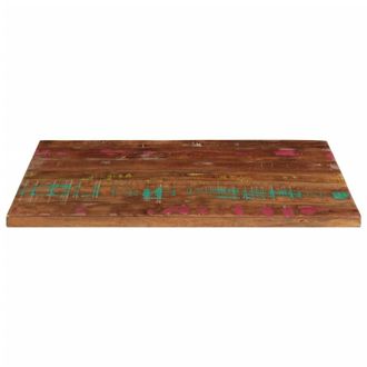 Berkfield Home Table Top 90x60x3.8 cm Rectangular Solid Wood Reclaimed in Brown